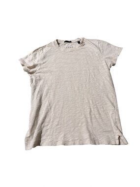 ATM Scoop Crew Neck T shirt Womans Ivory Off White Staple Tee Tshirt size Small